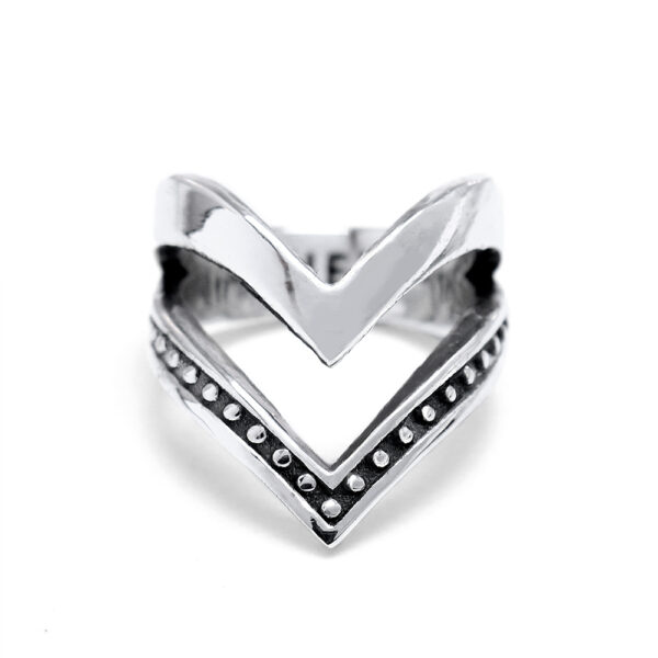 Ether11 Silver Faternal Ring