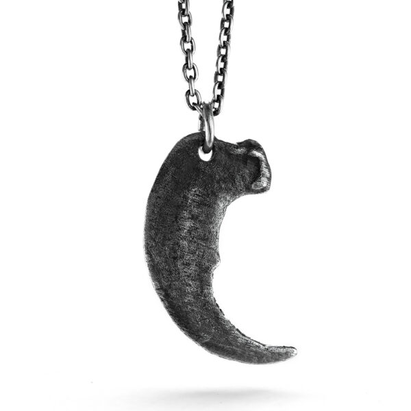 Ether 11 Silver Bear Claw Art Deco Pendant