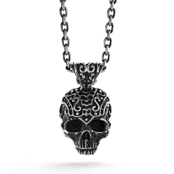 Ether 11 Sterling Silver Nemo Skull Pendant