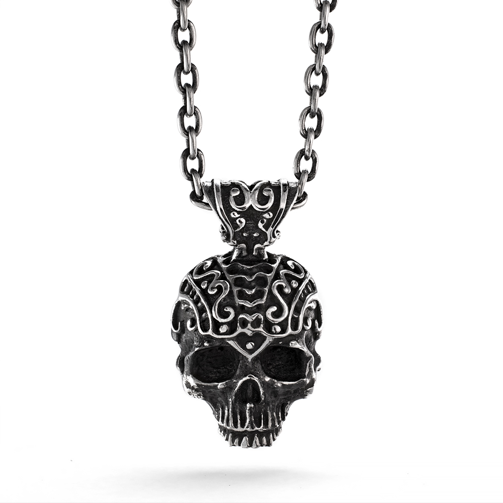 Ether 11 Sterling Silver Nemo Skull Pendant