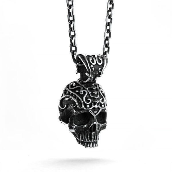 Ether 11 Sterling Silver Nemo Skull Pendant