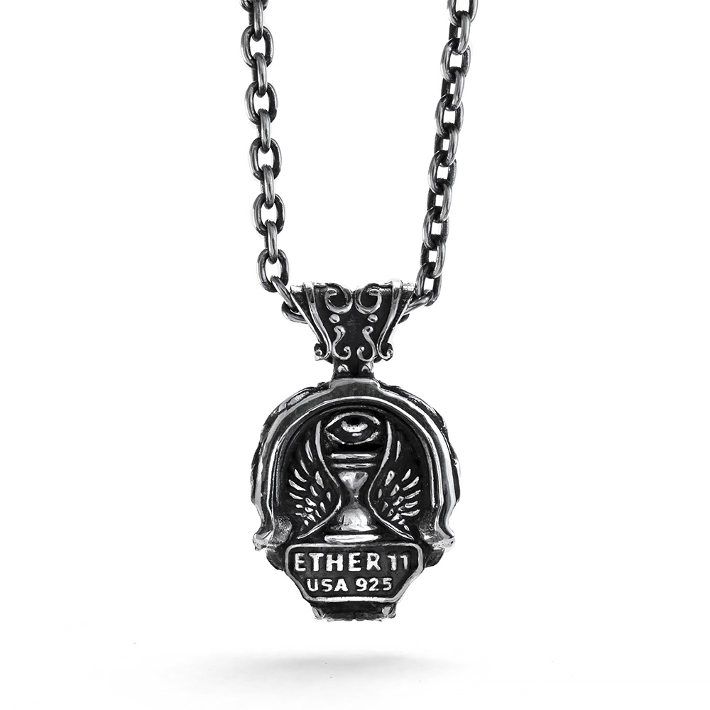 Ether 11 Sterling Silver Nemo Skull Pendant