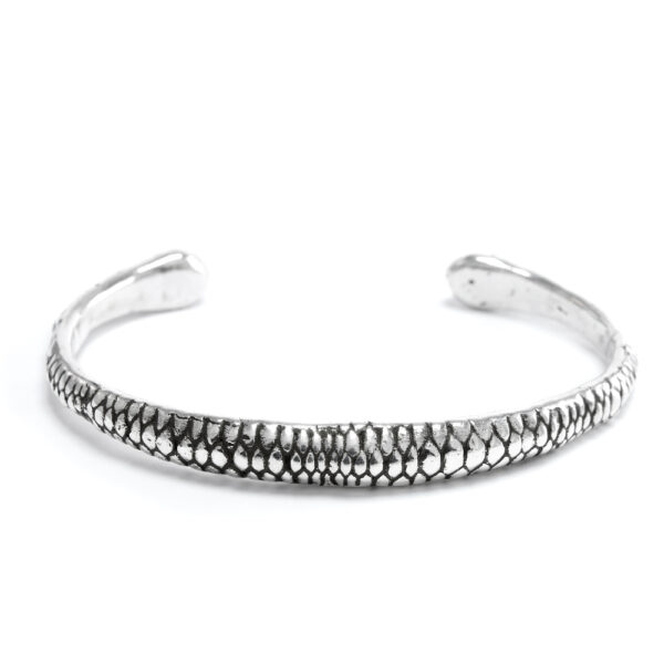 Ether11 Silver Snake Skin Cuff Bracelet Ether11 Silver Snake Skin Cuff Bracelet