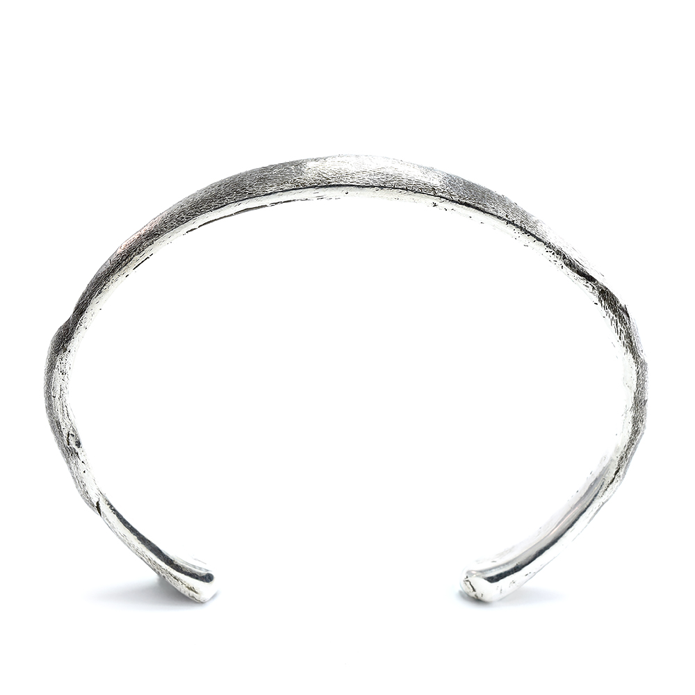 Ether11 Silver Bone Cuff Bracelet Made in USA