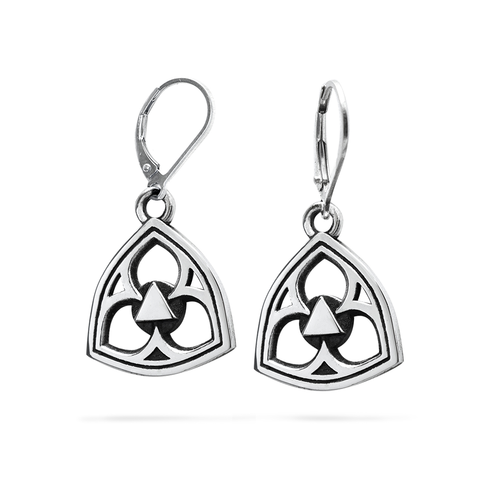 Ether11 Gothic Trefoil Earrings