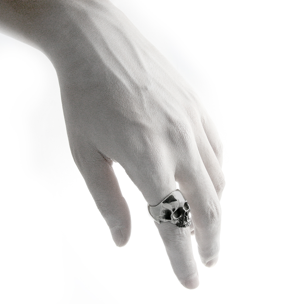 Ether Half Jaw Skull Ring - Image 4