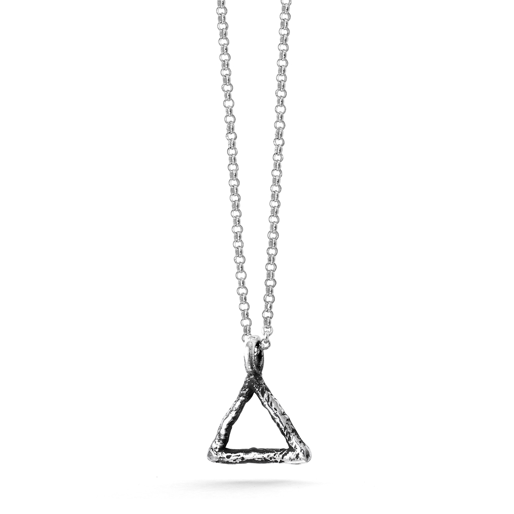 Ether11 Alchemy Symbol Fire Pendant Triangle Pyramid