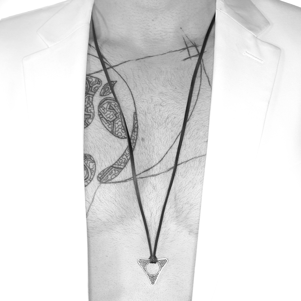 Hicks Pattern Triangle Pendant - Image 2
