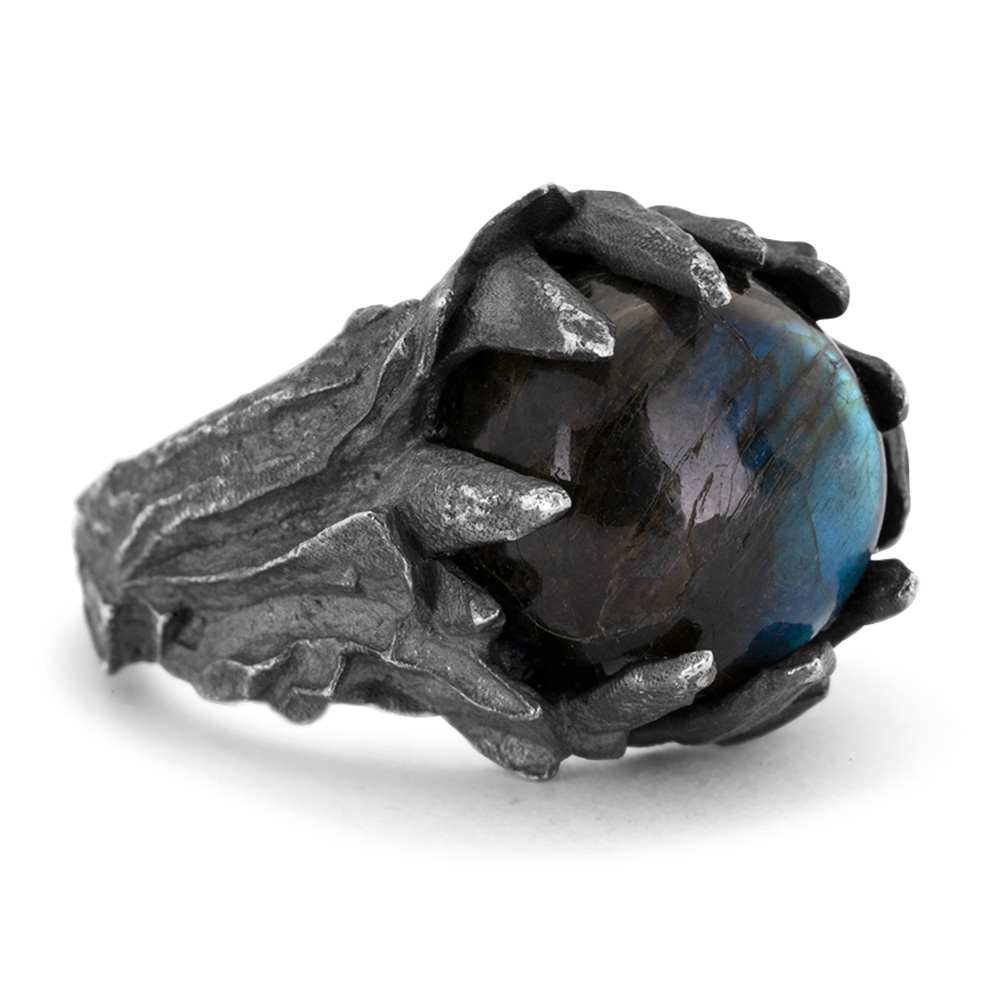 Obscurite Ring with Labradorite Stone - Image 4